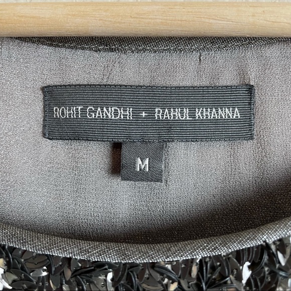 Rohit Gandhi + Rahul Khanna Ombrè Dress Sz M - Picture 5 of 7